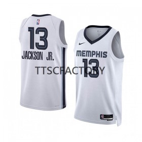 Maillot Basket Homme Memphis Grizzlies Jaren Jackson Jr. 13 Nike 2022-23 Association Edition Blanc Swingman